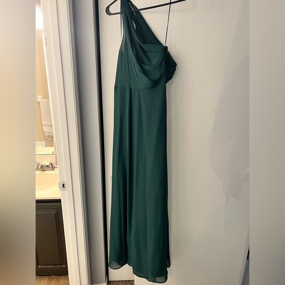 Birds grey bridesmaids dress in emerald green. Size small. - Picture 1 of 4